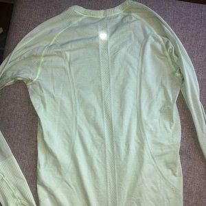 Lululemon neon yellow/lime long sleeve